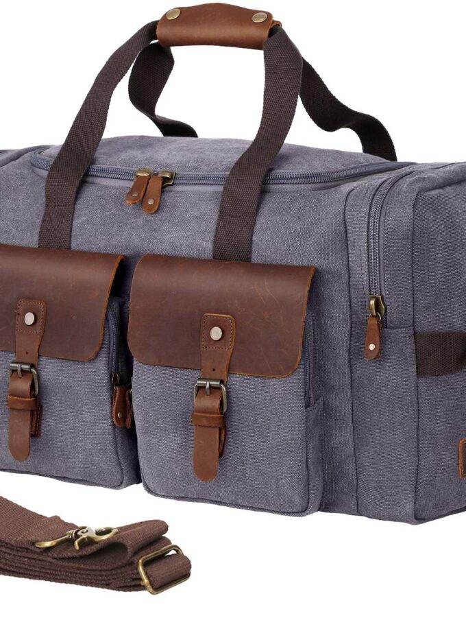 Duffel Bag for Men and Women Genuine Leather