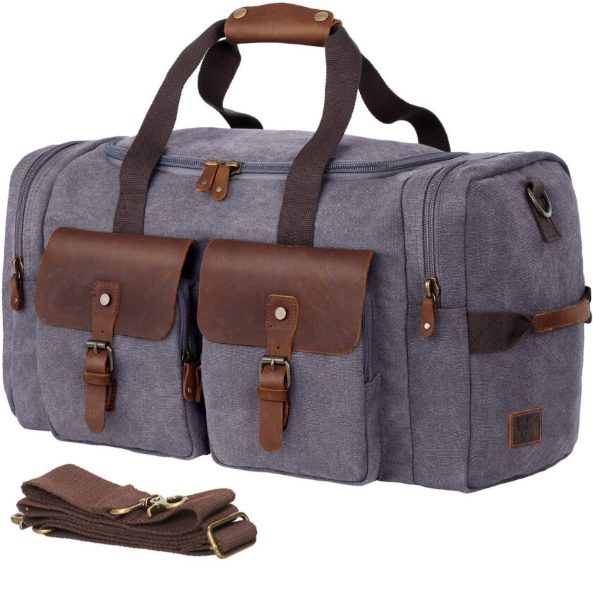 Duffel Bag for Men and Women Genuine Leather