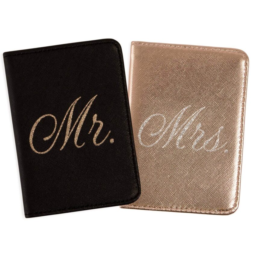 Mirror Mirror Passport Wallets Travel Holder Set