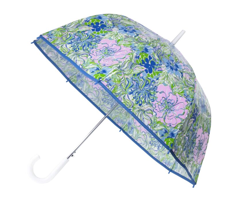 Lilly Pulitzer Clear Umbrella Party Thyme One Size