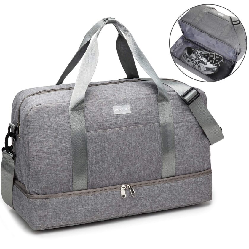 HOKEMP Gym Bag For Women Men Sport Duffel Bag