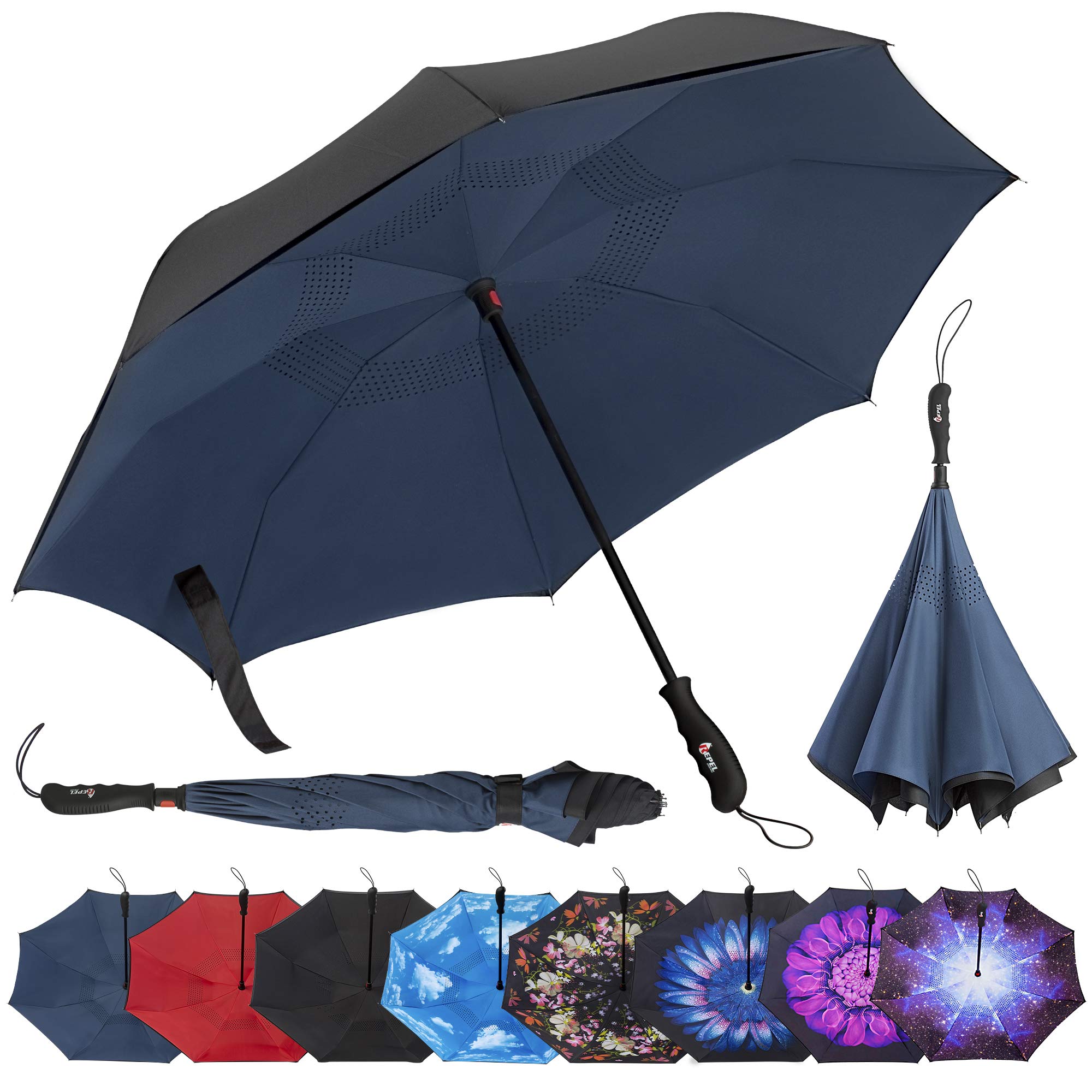 Repel Umbrella Inverted Umbrella, Upside Down Reverse Umbrella Review ...