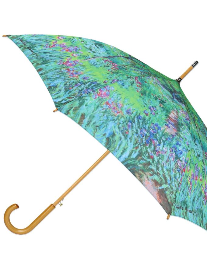 Auto Open Monet Print Stick Umbrella Monet