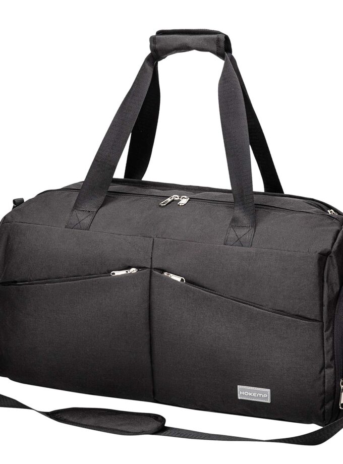 HOKEMP Sports Gym Bag Travel Duffel Weekender Bag