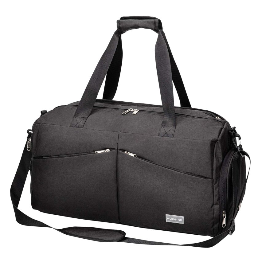 HOKEMP Sports Gym Bag Travel Duffel Weekender Bag