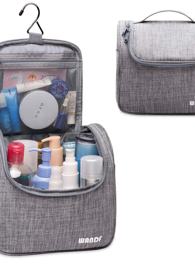 WANDF Hanging Toiletry Bag Travel Cosmetic Organizer