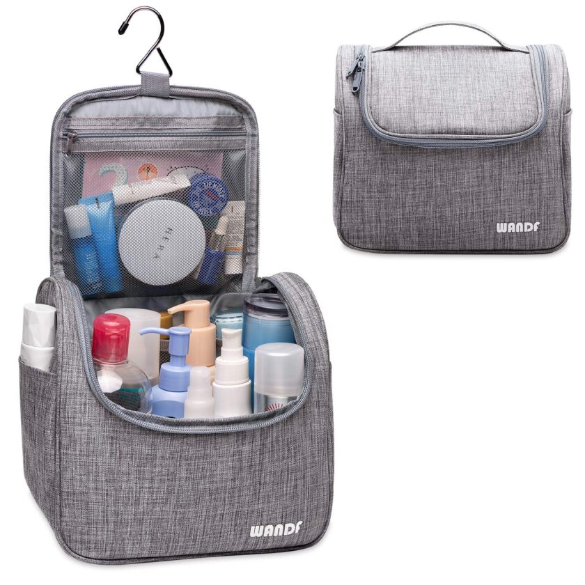 WANDF Hanging Toiletry Bag Travel Cosmetic Organizer