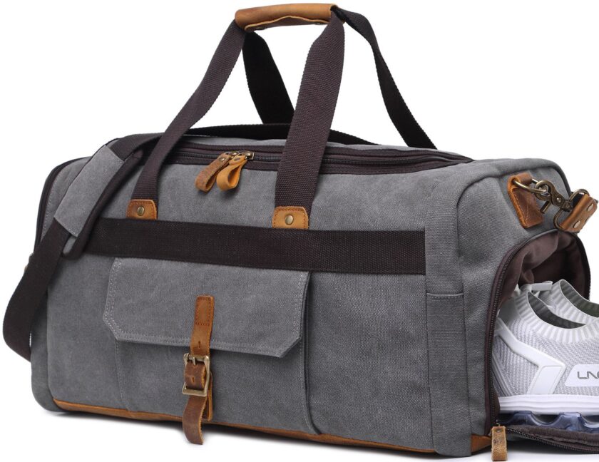 Weekender Overnight Duffel Bag with Shoes Compartment