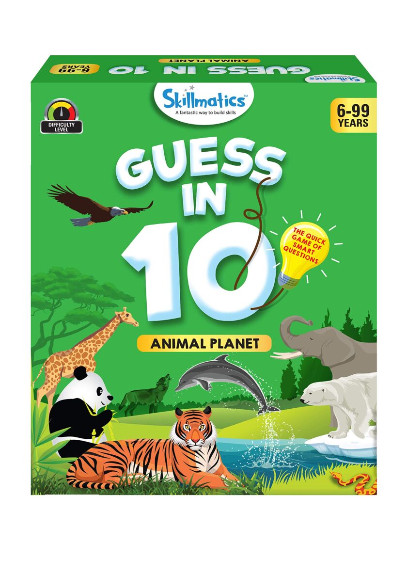 Skillmatics Guess in 10 Animal Planet - Card Game