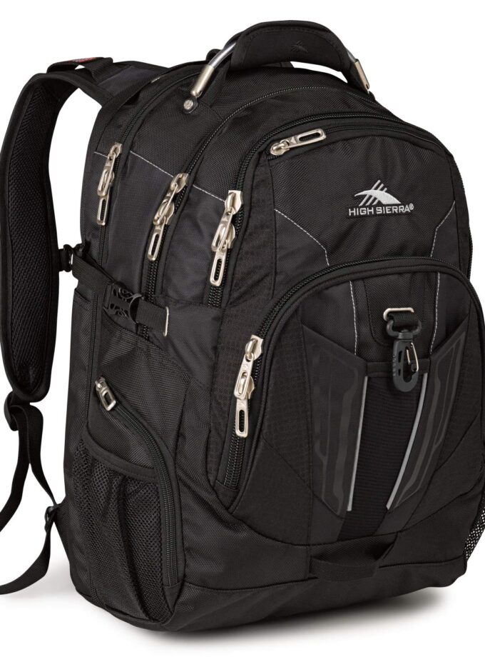 High Sierra Laptop Backpack, Black, One Size