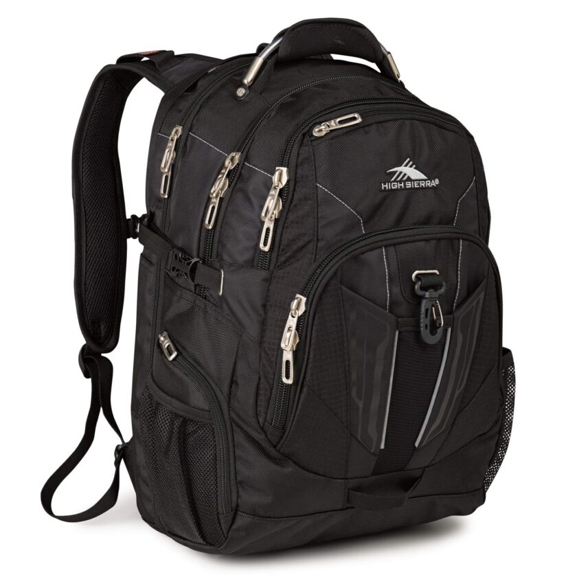 High Sierra Laptop Backpack, Black, One Size