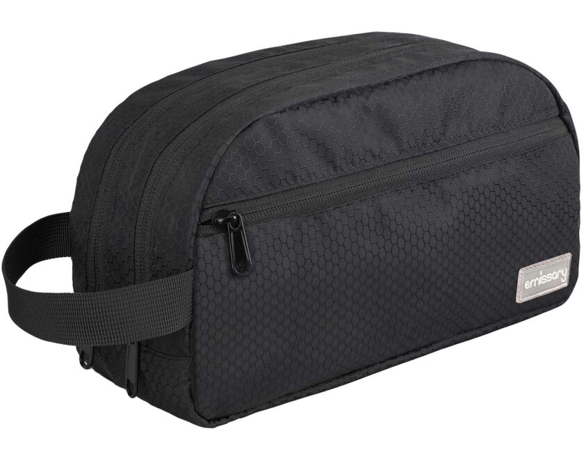 emissary Nylon Men's Toiletry Bag - Large Waterproof Shower Bag