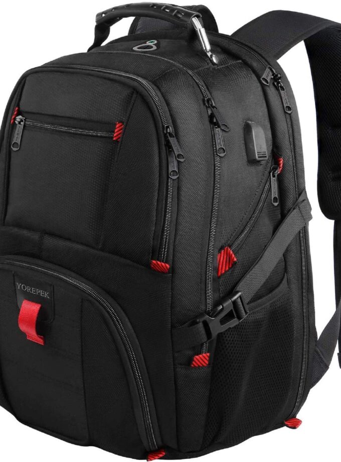 Large Backpacks Fit Most 18 Inch Laptop with USB Charger Port