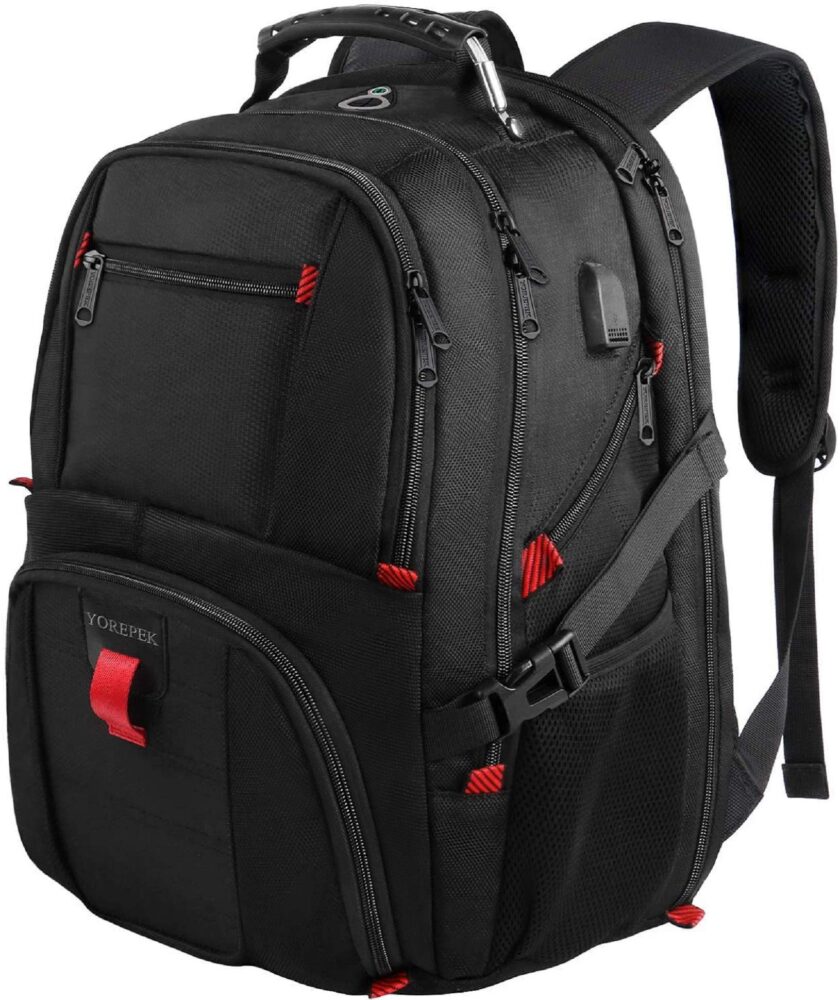 Large Backpacks Fit Most 18 Inch Laptop with USB Charger Port