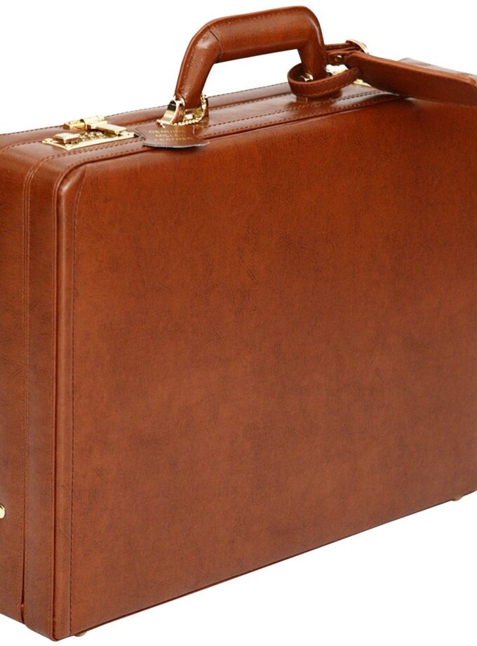 Luxury Leather Executive Case Attache Briefcase