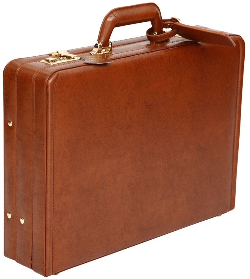 Luxury Leather Executive Case Attache Briefcase