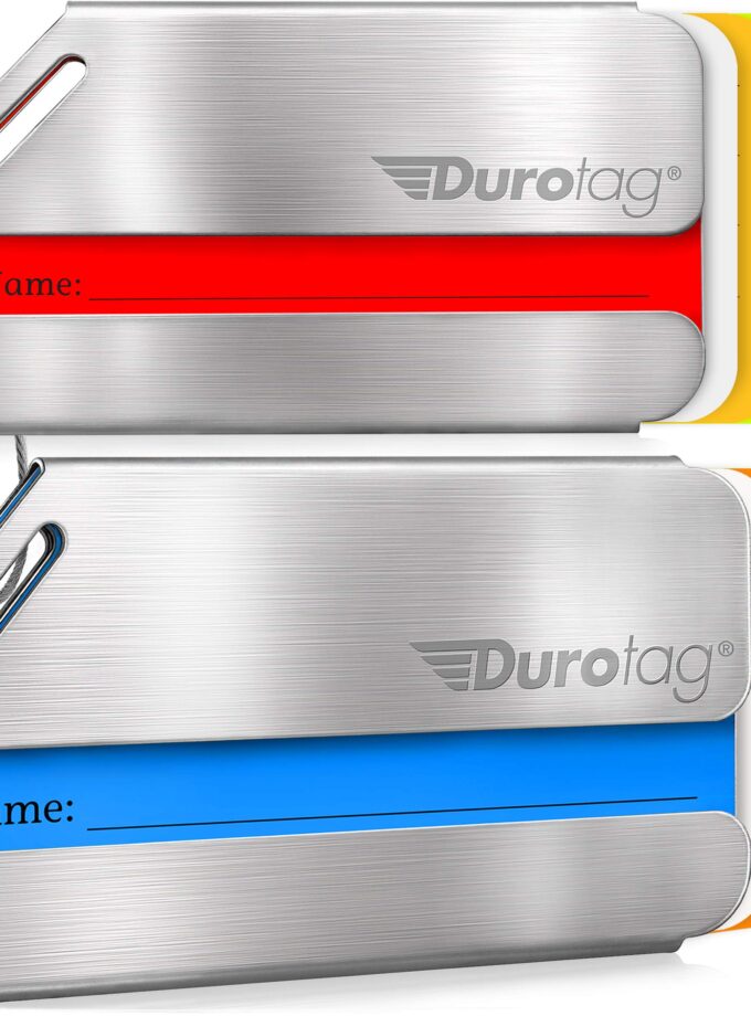 Durotag Luggage Tags Personalized Custom Stainless Steel