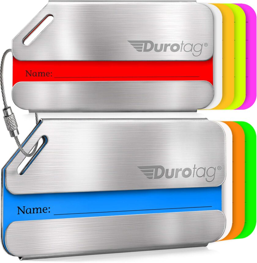 Durotag Luggage Tags Personalized Custom Stainless Steel