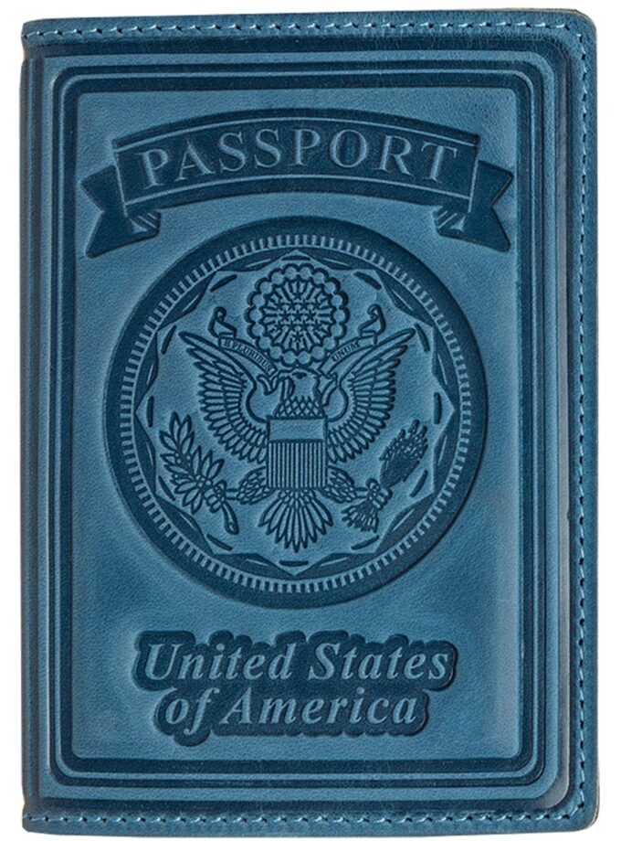 Villini US Passport Holder Cover - Case - Leather Passport Wallet