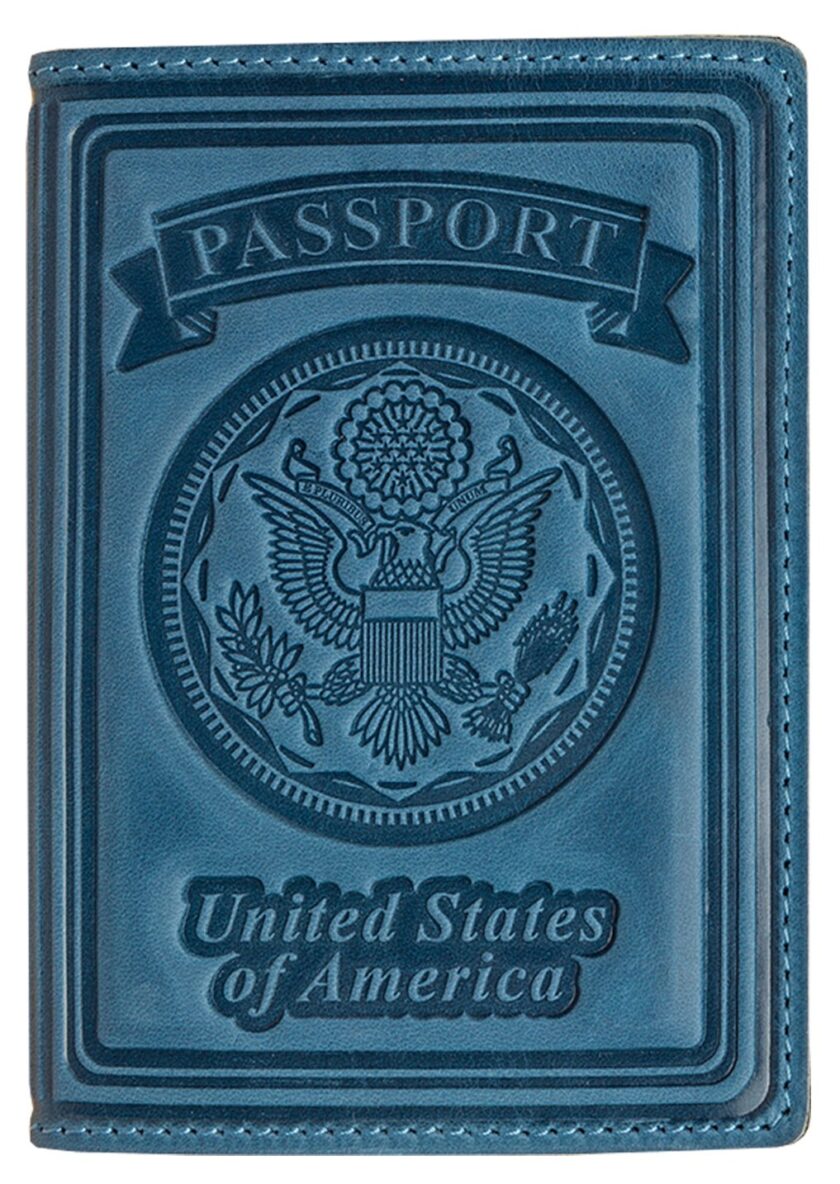 Villini US Passport Holder Cover - Case - Leather Passport Wallet