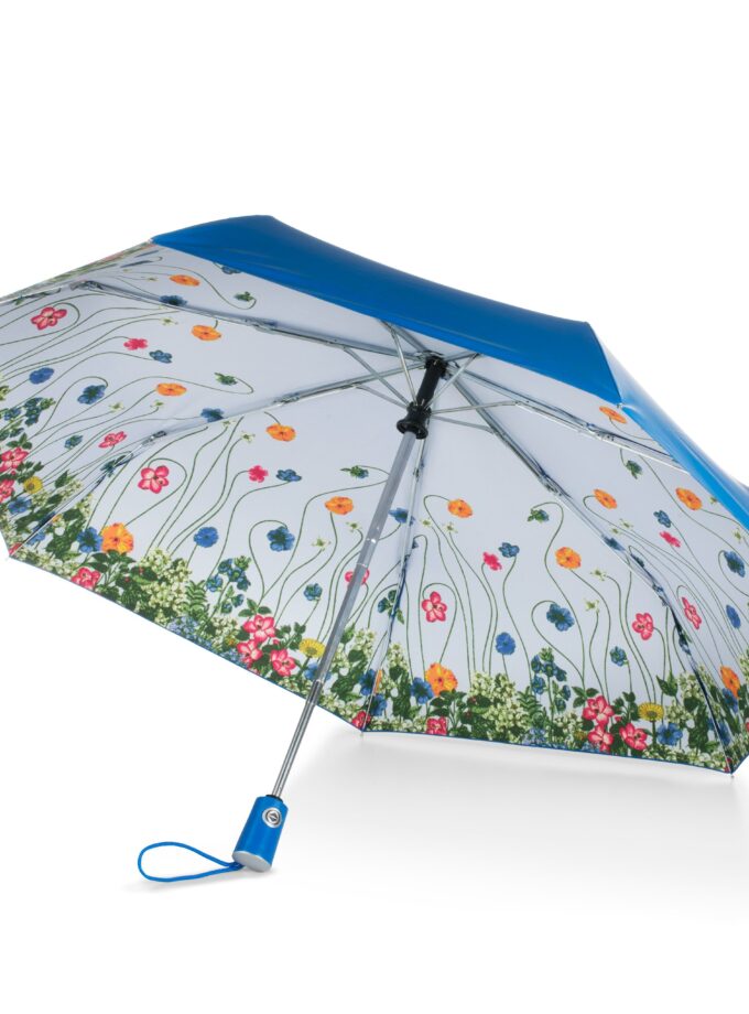 Floral Canopy Print Auto Open Close Umbrella