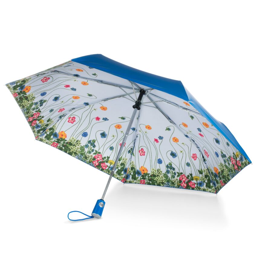 Floral Canopy Print Auto Open Close Umbrella