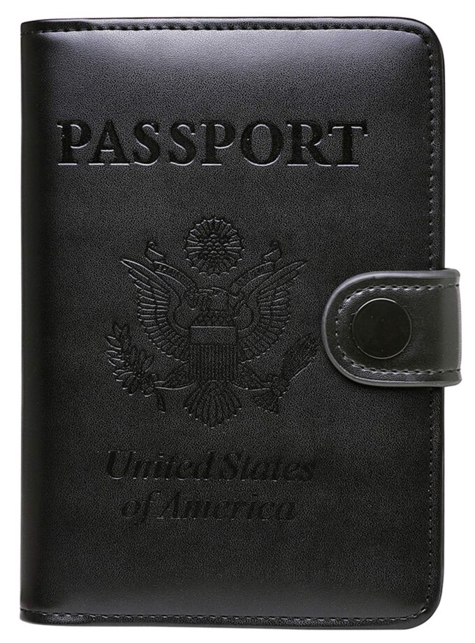 Wallet Passport Holder RFID Blocking Passport Cover