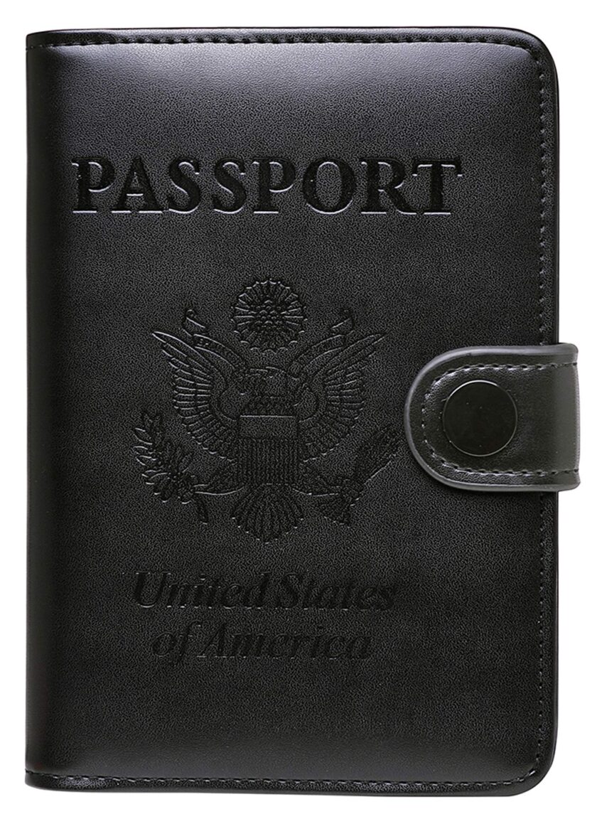 Wallet Passport Holder RFID Blocking Passport Cover