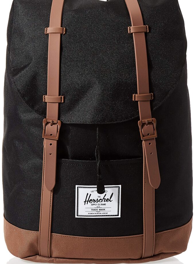 Herschel Retreat Backpack, Black/Saddle Brown