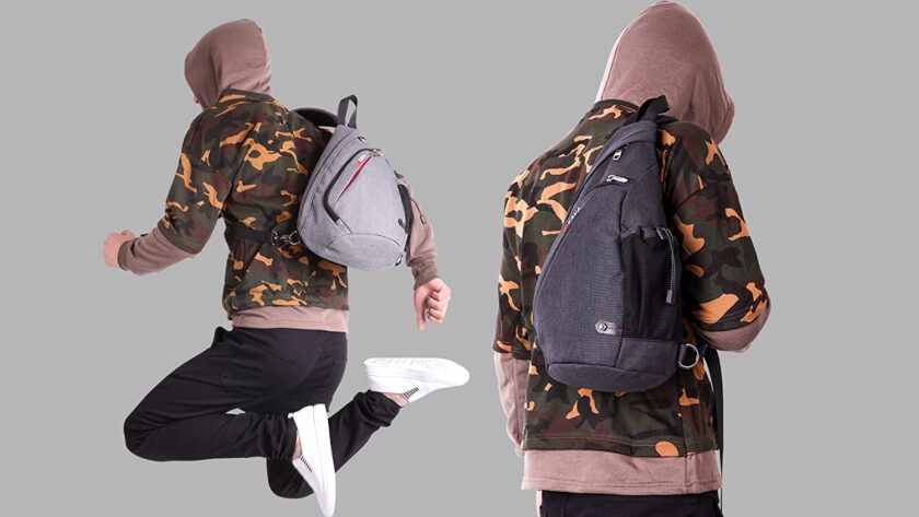 Crossbody Backpack Canvas Waterproof Daypack - Image 7
