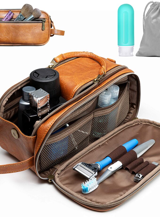 Toiletry Bag for Men or Women - Dopp Kit For Travel.