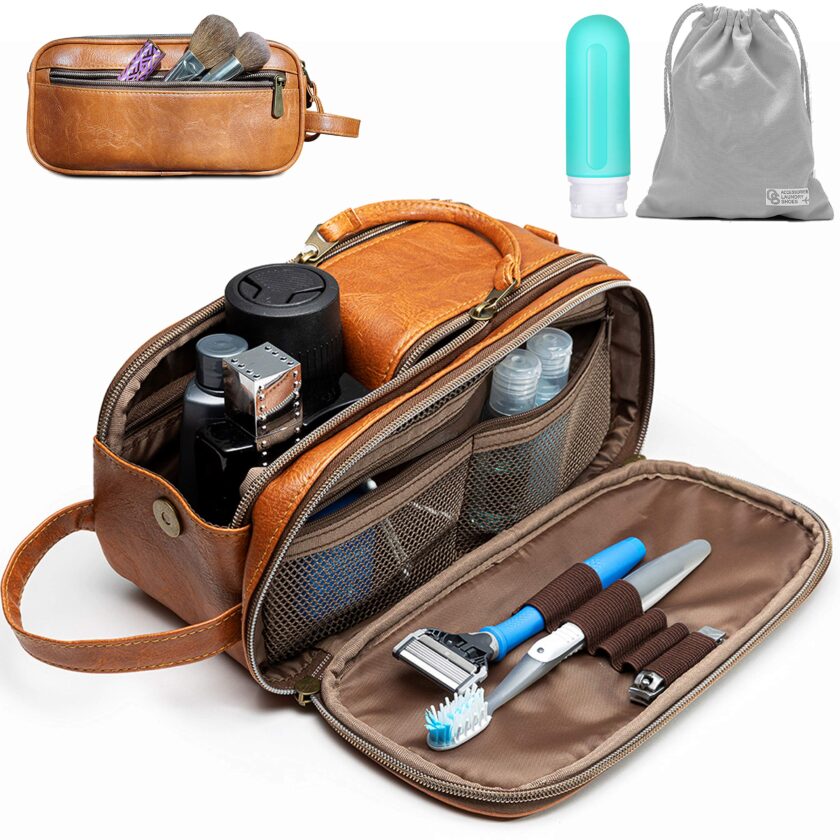 Toiletry Bag for Men or Women - Dopp Kit For Travel.