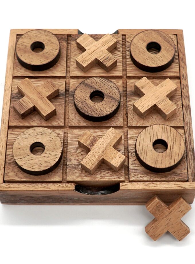 Tic Tac Toe Wood Coffee Tables Family Games to Play