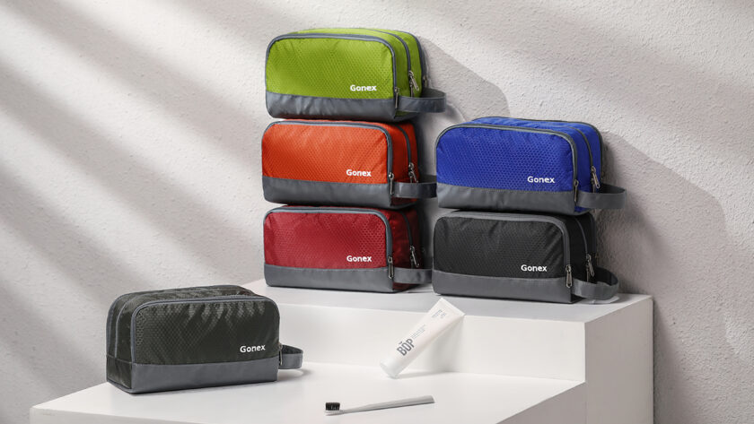 Travel Toiletry Bag Nylon, Gonex Dopp Kit