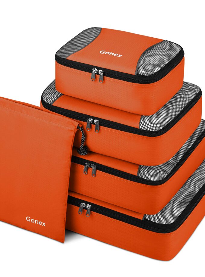 Gonex Packing Cubes 5 Set Travel Luggage Organizer