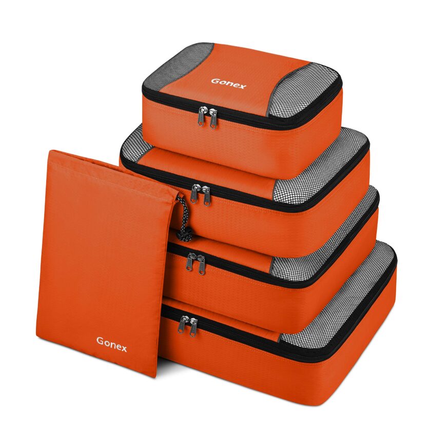 Gonex Packing Cubes 5 Set Travel Luggage Organizer