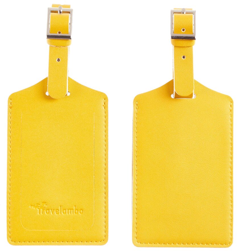 Travelambo Leather Luggage Bag Tags