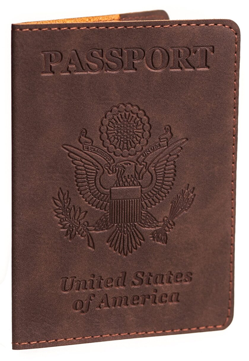 Brown Passport Cover - Passport Holder