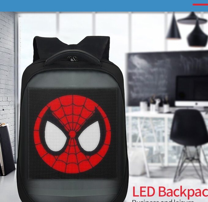Outdoor Walking Advertising Billboard ED Display Screen Backpack