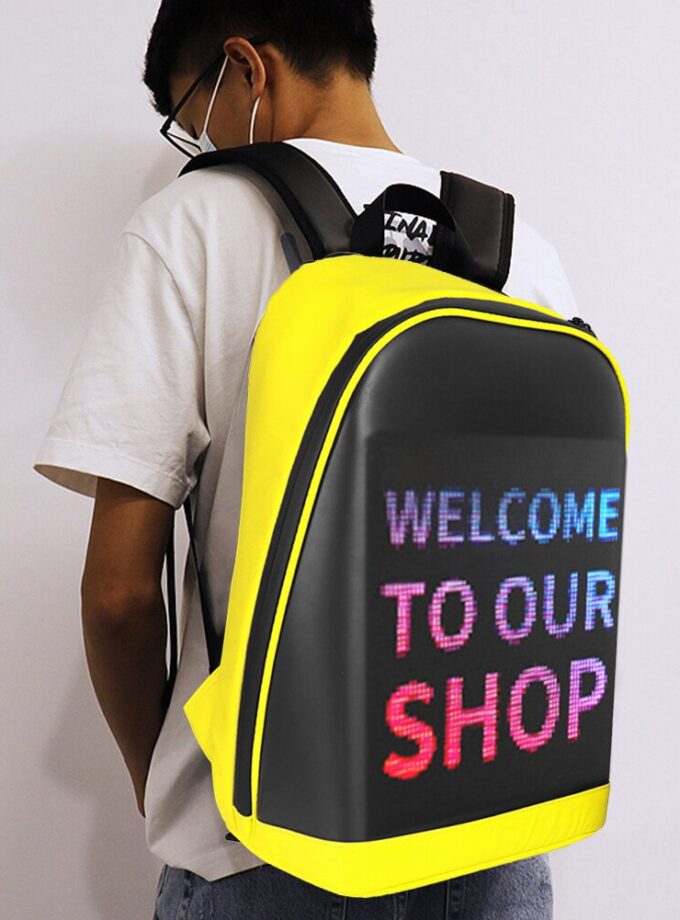 Laptop Bag Smart Backpack LED Advertising