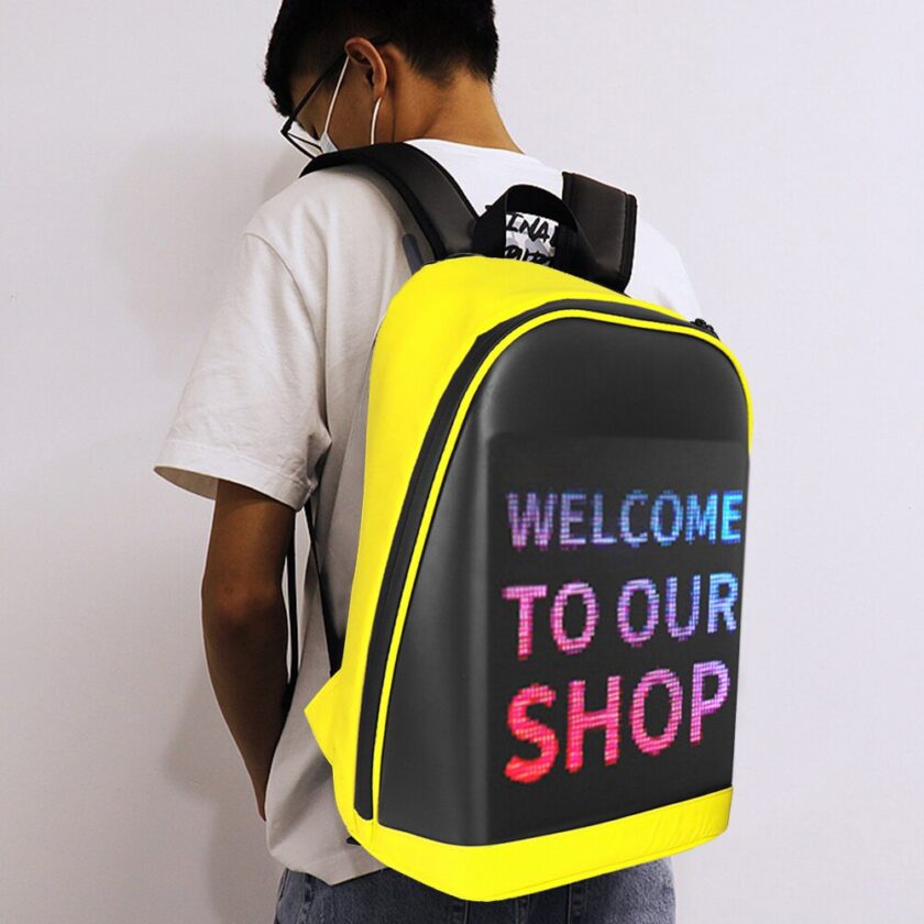 Laptop Bag Smart Backpack LED Advertising