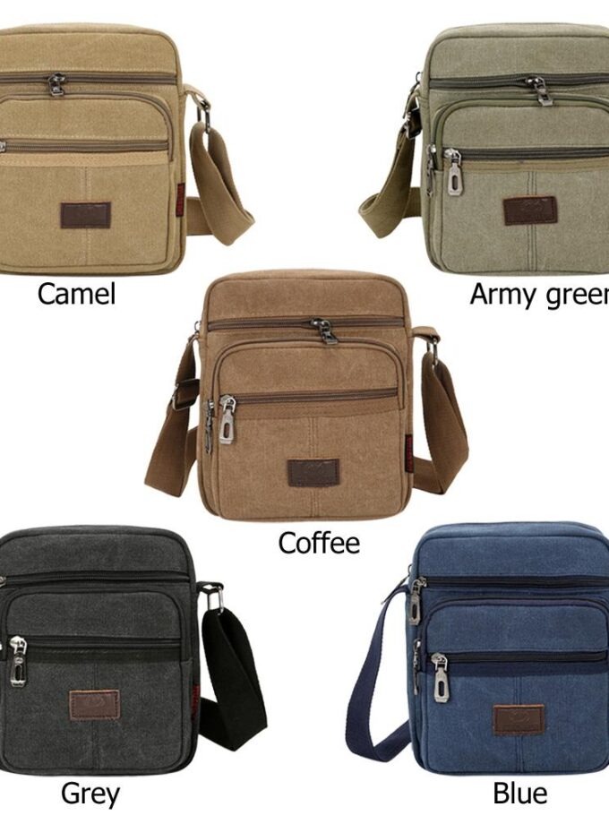 Travel Bag Canvas Casual Men Shoulder Crossbody