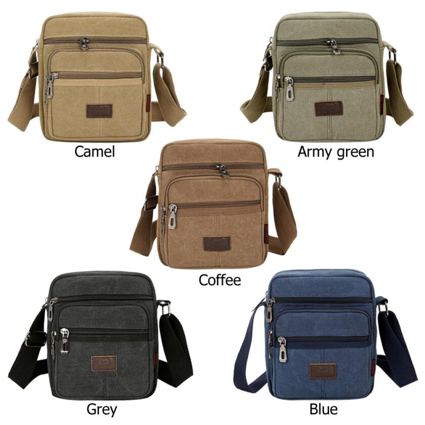 Travel Bag Canvas Casual Men Shoulder Crossbody