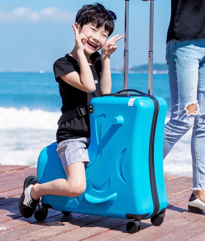 Cute Baby Carry On Luggage Spinner Wheels