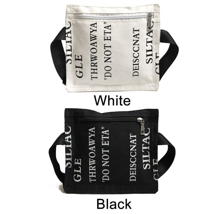 Mini Messenger Flap Handbag Letter Printing - Image 4