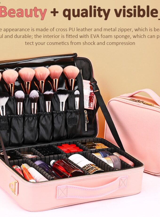 Portable Cosmetic Storage Box Makeup Organizer