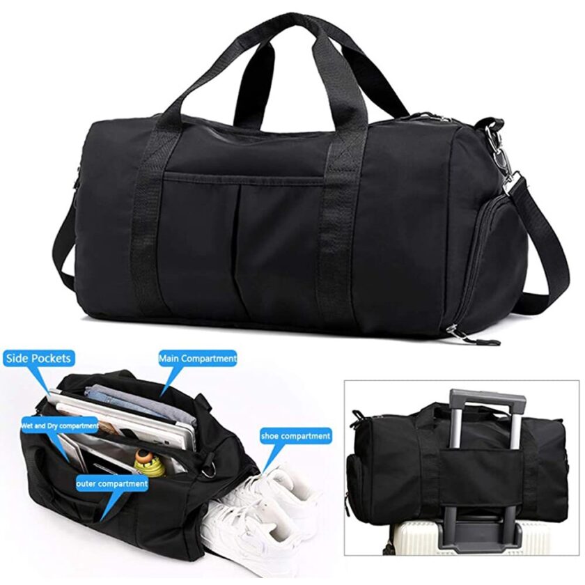 Waterproof Yoga Bag with Shoe Compartment – Sports Gym Travel Bag for Men & Women - Image 4