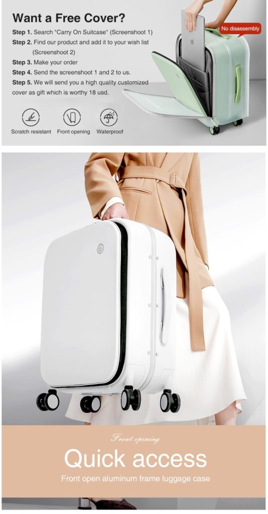 Aluminum Frame Suitcase Carry On Rolling Luggage Review ...