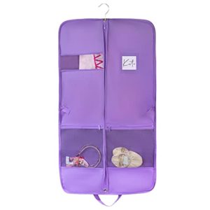 Kids Garment bag with Mesh Zipper Pockets