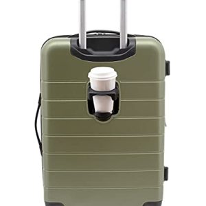 20-Inch Carry-On Luggage Set with Cup Holder